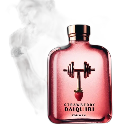 bottle, man, stands, reflective transparent PNG cut-out