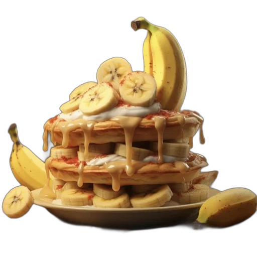 food, crown, photorealistic, 3d render transparent PNG cut-out