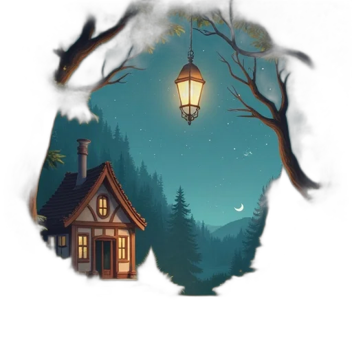 mask, tree, hat, dress transparent PNG cut-out