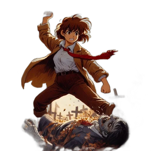 jacket, concept art, pixel art, comic book art transparent PNG cut-out