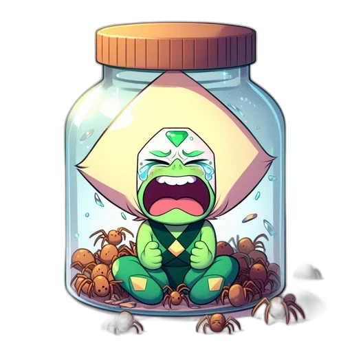 creature, pixel art, concept art, teary-eyed transparent PNG cut-out