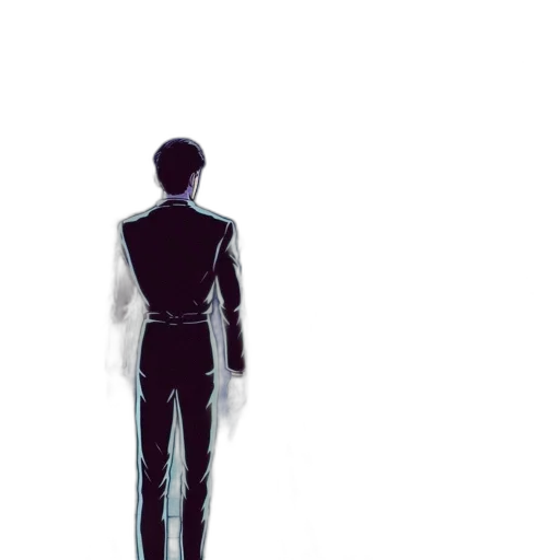 robot, staff, jacket, creature transparent PNG cut-out