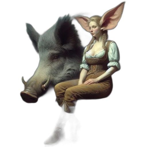 animal, creature, staff, weapon transparent PNG cut-out