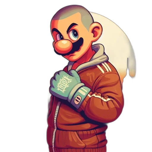 jacket, staff, mask, face transparent PNG cut-out