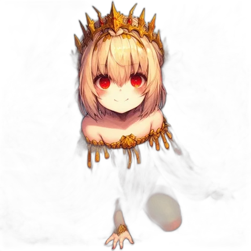 crown, dragon, creature, staff transparent PNG cut-out