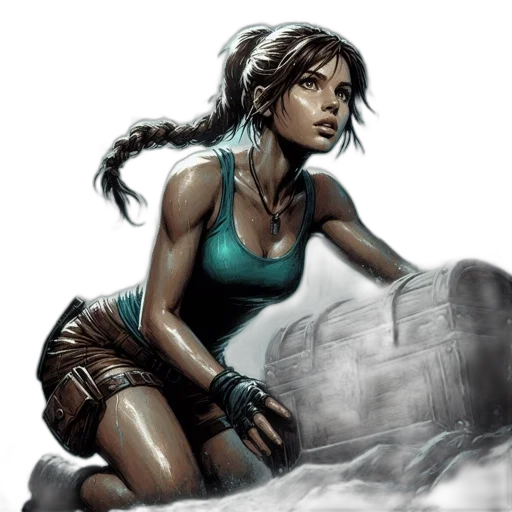comic book art, concept art, fantasy art, photorealistic transparent PNG cut-out