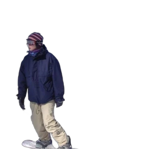 jacket, staff, hat, face transparent PNG cut-out