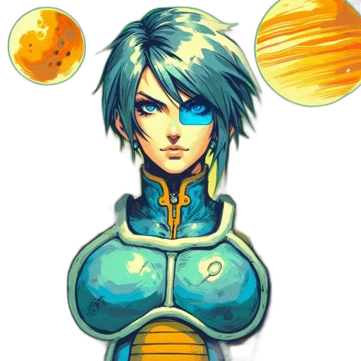 robot, face, jewelry, staff transparent PNG cut-out