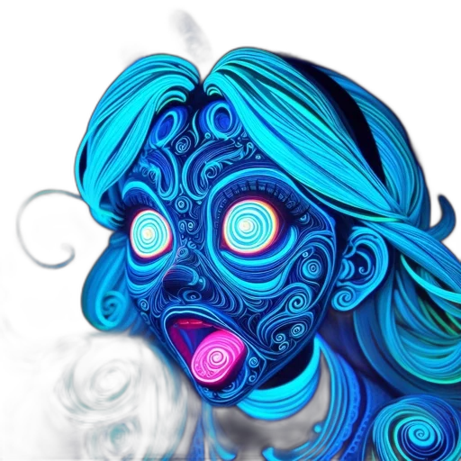 mask, face, concept art, cyberpunk transparent PNG cut-out