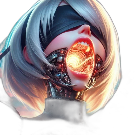mask, face, robot, crown transparent PNG cut-out