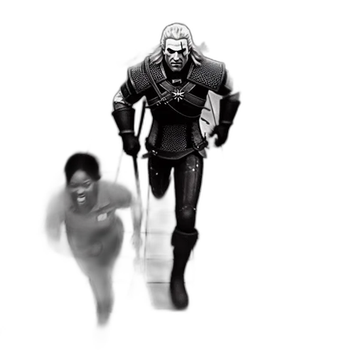 weapon, creature, robot, comic book art transparent PNG cut-out