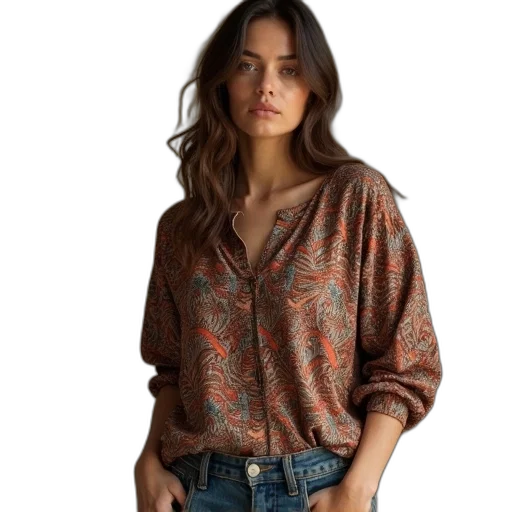 jacket, earth tones, woman, wearing transparent PNG cut-out