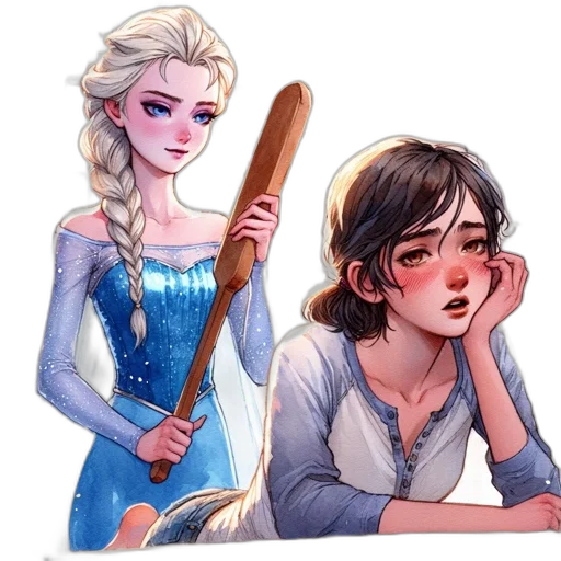 staff, fantasy art, concept art, watercolor transparent PNG cut-out