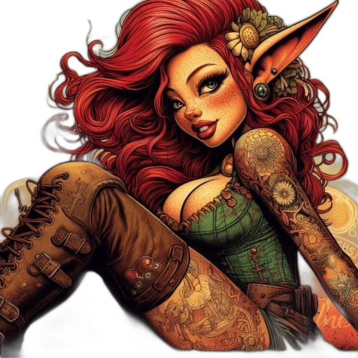 fantasy art, comic book art, concept art, cartoon transparent PNG cut-out
