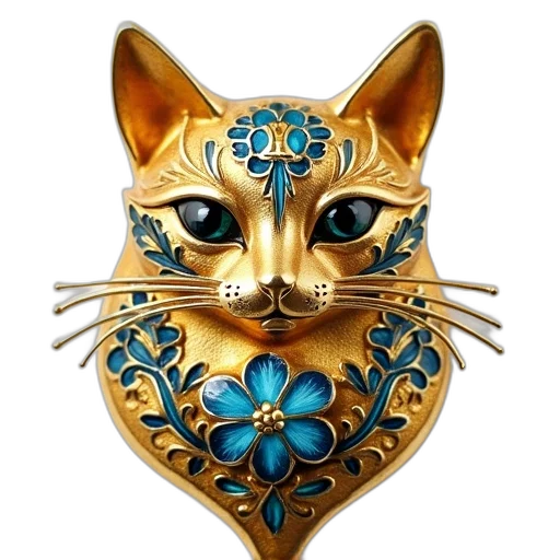 jewelry, mask, staff, photorealistic transparent PNG cut-out