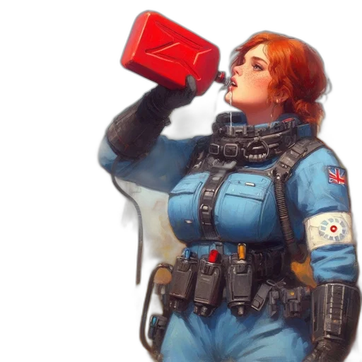 bottle, weapon, robot, concept art transparent PNG cut-out
