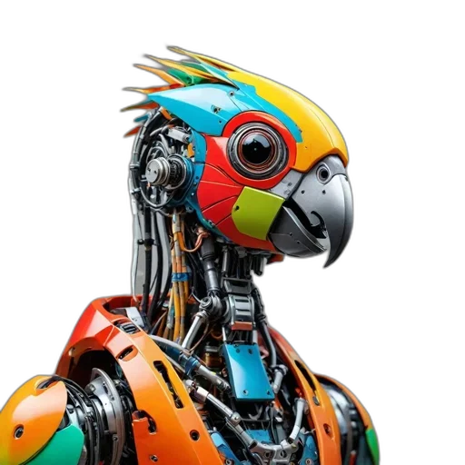 robot, animal, cyberpunk, concept art transparent PNG cut-out