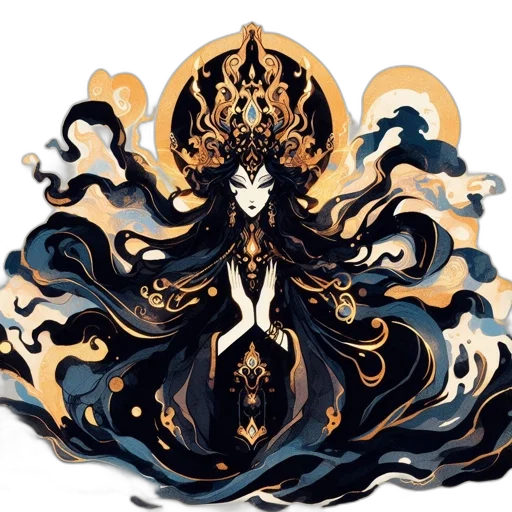 crown, dragon, mask, dress transparent PNG cut-out