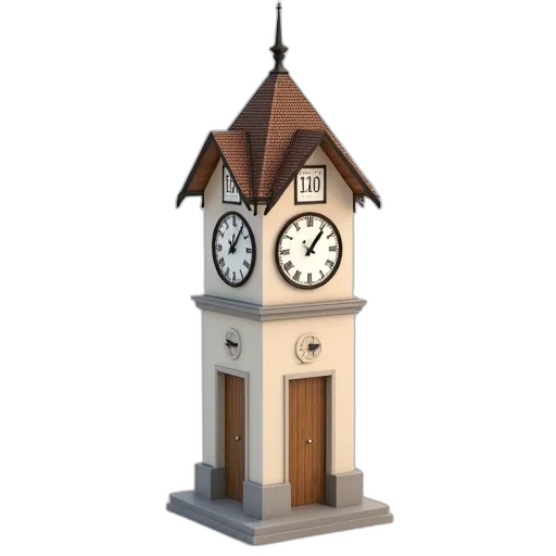 building, 3d render, concept art, pixel art transparent PNG cut-out