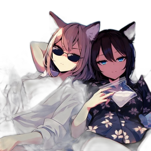 mask, anime, vaporwave, watercolor transparent PNG cut-out
