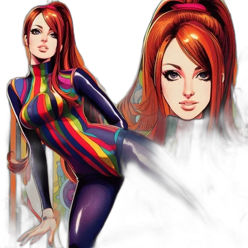 dress, comic book art, concept art, fantasy art transparent PNG cut-out