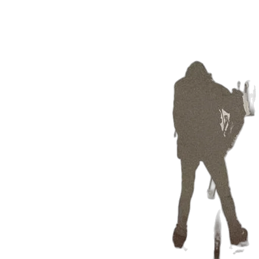 jacket, mask, staff, weapon transparent PNG cut-out