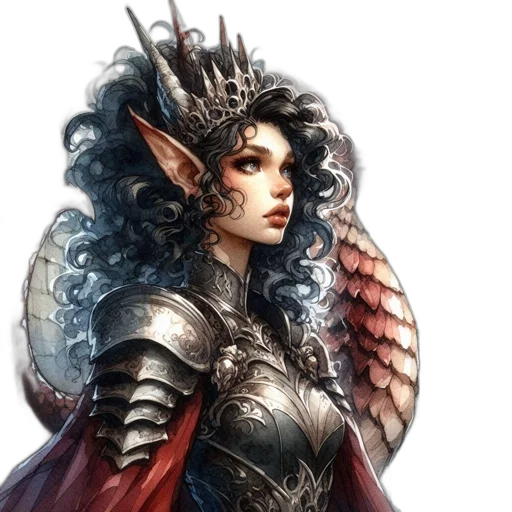 dragon, sword, crown, staff transparent PNG cut-out