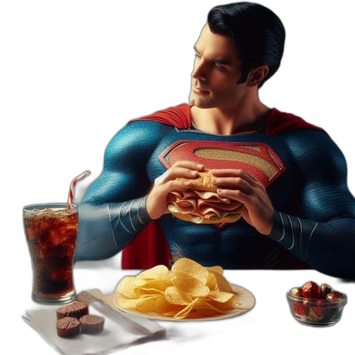 food, photorealistic, comic book art, concept art transparent PNG cut-out