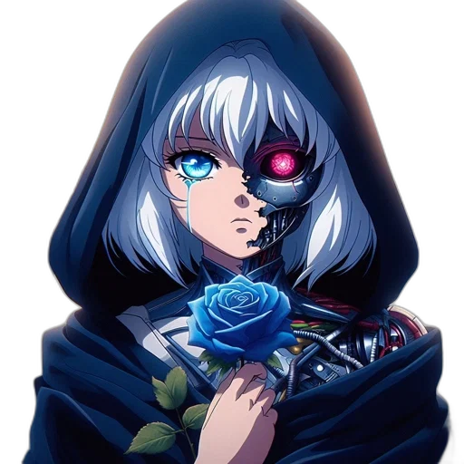 flower, face, mask, jacket transparent PNG cut-out
