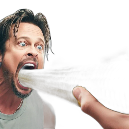 hair, mask, face, weapon transparent PNG cut-out