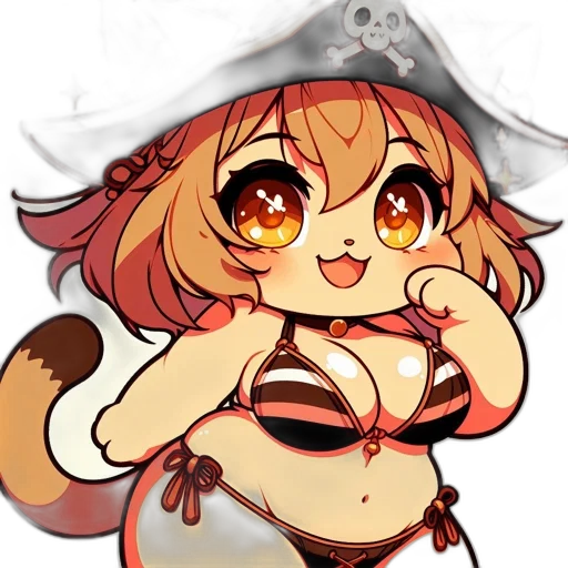 staff, hat, creature, anime transparent PNG cut-out