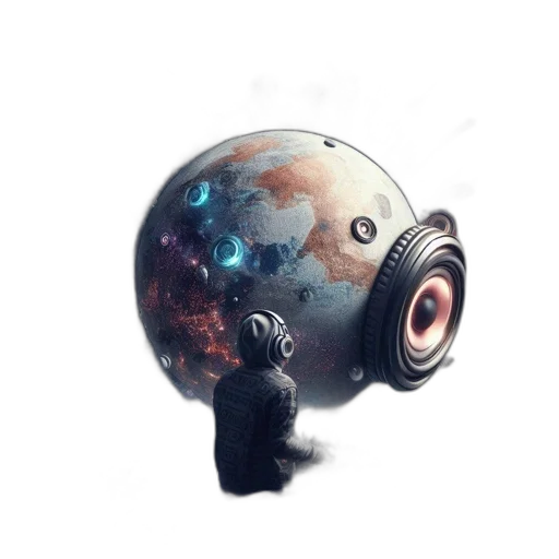 robot, mask, creature, staff transparent PNG cut-out