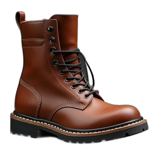 shoes, photorealistic, 3d render, brown transparent PNG cut-out