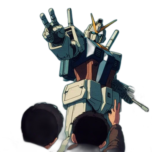 robot, weapon, crown, sword transparent PNG cut-out