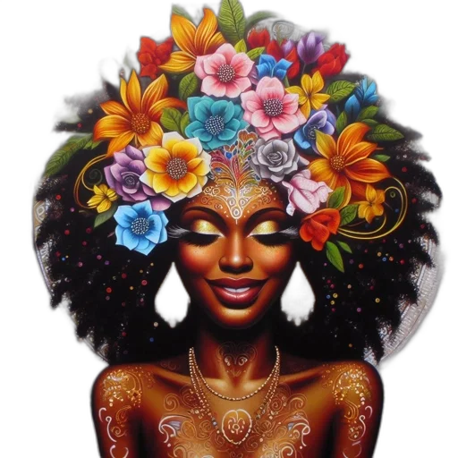 crown, jewelry, face, flower transparent PNG cut-out