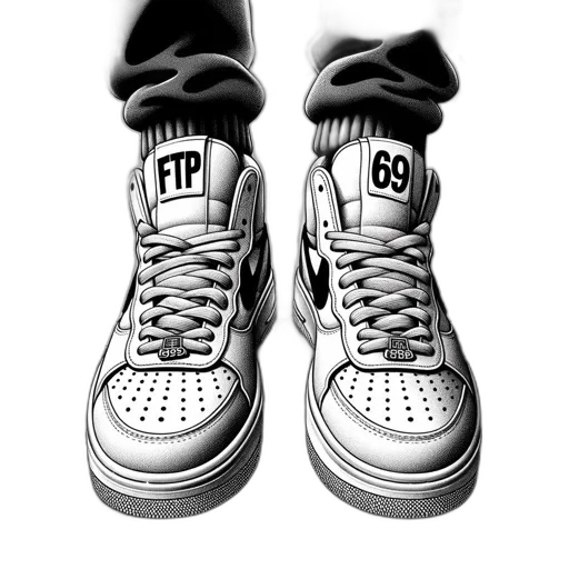 shoes, photorealistic, cartoon, 3d render transparent PNG cut-out