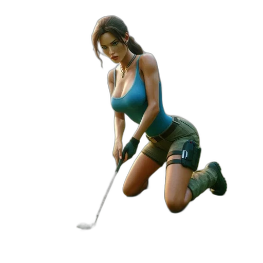 staff, weapon, photorealistic, 3d render transparent PNG cut-out