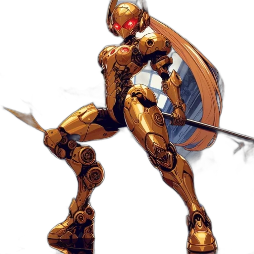 robot, weapon, sword, concept art transparent PNG cut-out