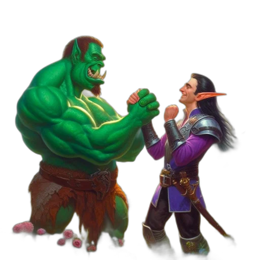 concept art, fantasy art, 3d render, comic book art transparent PNG cut-out