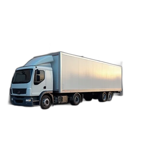 3d render, photorealistic, storage, truck transparent PNG cut-out