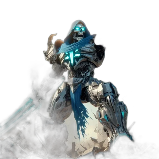 staff, robot, mask, weapon transparent PNG cut-out