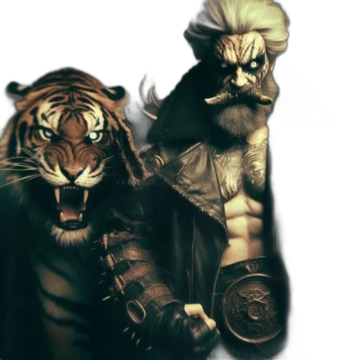 fantasy art, concept art, comic book art, photorealistic transparent PNG cut-out