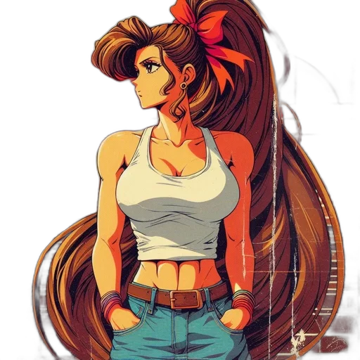 hair, anime, comic book art, cartoon transparent PNG cut-out