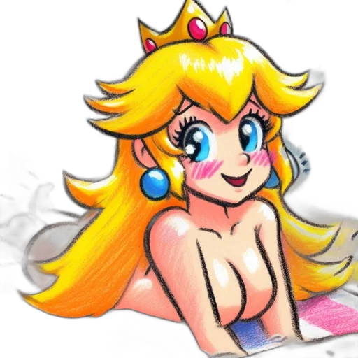 crown, dress, pixel art, watercolor transparent PNG cut-out