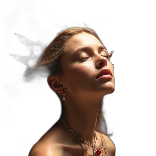 jewelry, face, crown, hair transparent PNG cut-out