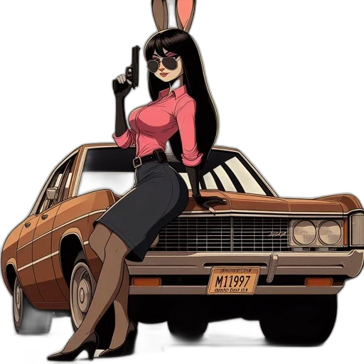 car, weapon, animal, cartoon transparent PNG cut-out