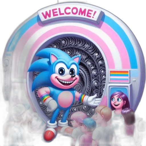 vaporwave, concept art, 3d render, blue transparent PNG cut-out
