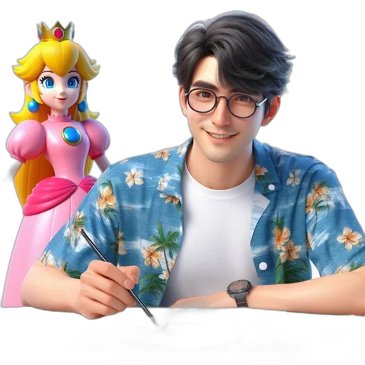 staff, hair, jacket, crown transparent PNG cut-out