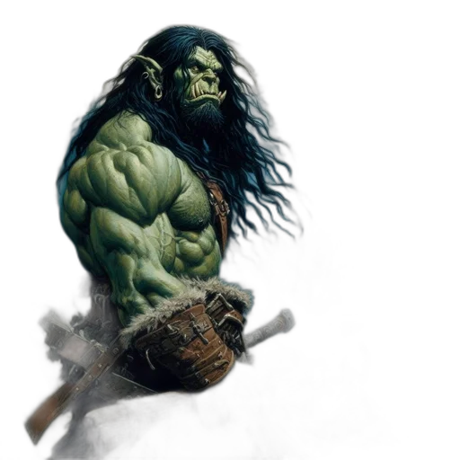 comic book art, concept art, fantasy art, photorealistic transparent PNG cut-out