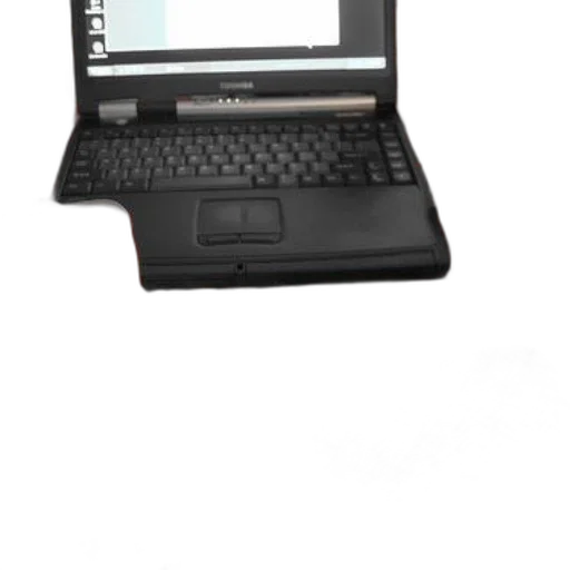 staff, 3d render, laptop, sits transparent PNG cut-out